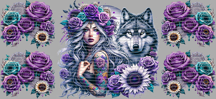 16oz Sunflower Girl-SU-508